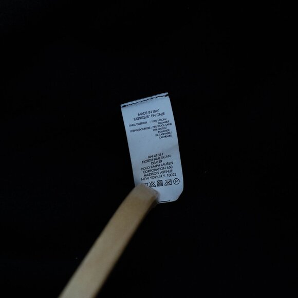 RLX Ralph Lauren Mens XL Tech Performance Jacket Black Nylon Wool Cashmere Italy - Picture 12 of 12